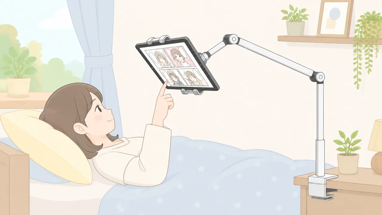 寝ながら漫画を読むのにおすすめのタブレットアーム7選と選び方