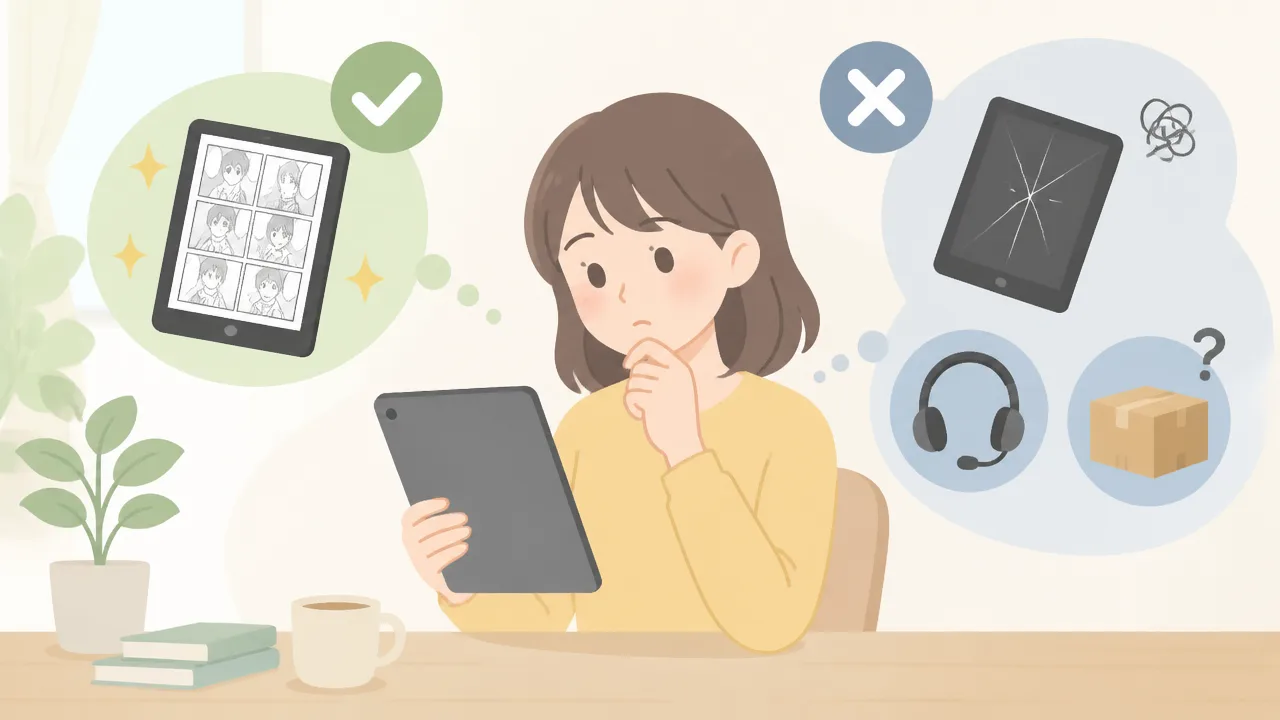 漫画を読むだけなら安いタブレットでも十分？選び方と注意点