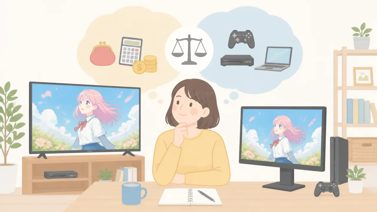 アニメを見るならテレビとモニターどっち？違いと選び方をやさしく解説