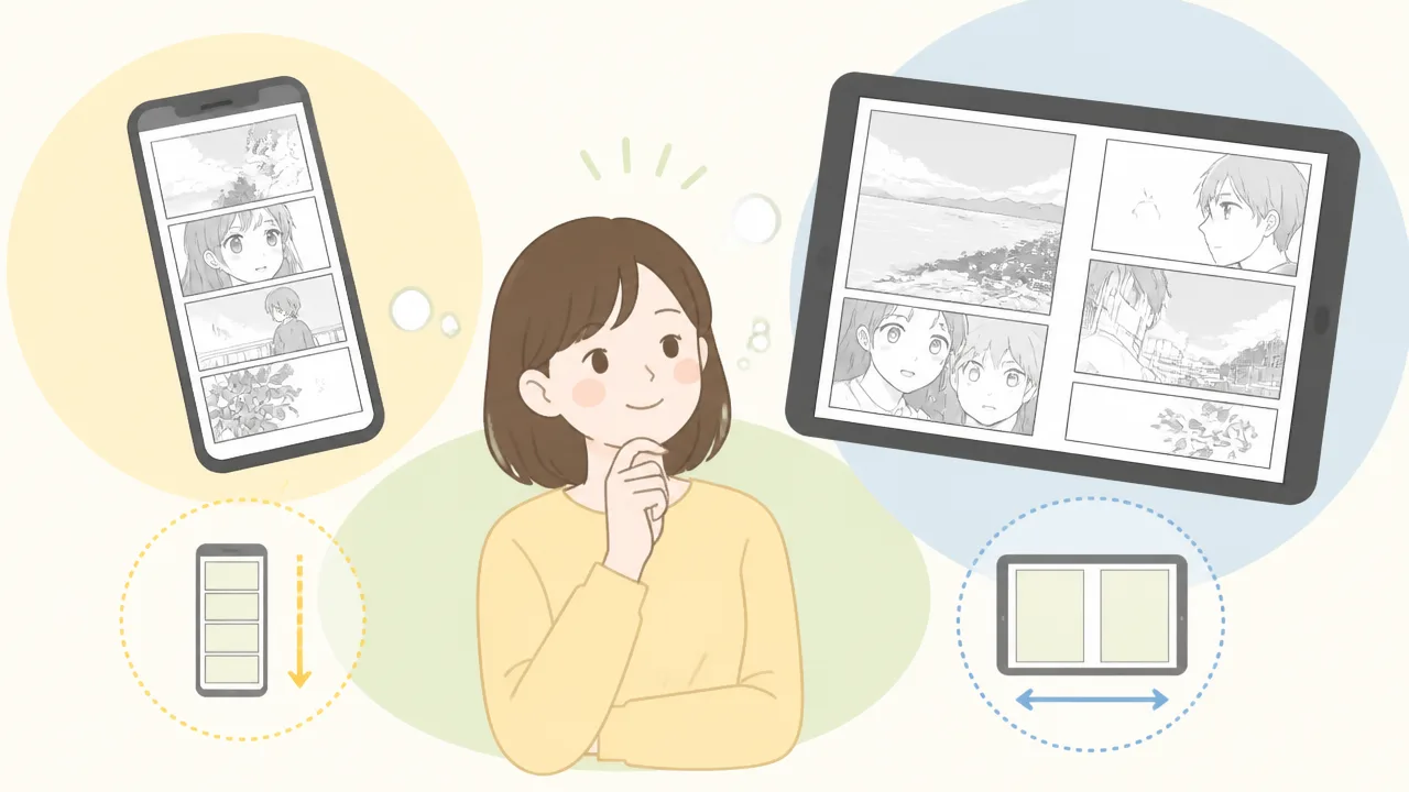 漫画を読むならスマホとタブレットどっち?使いやすさと選び方を比較