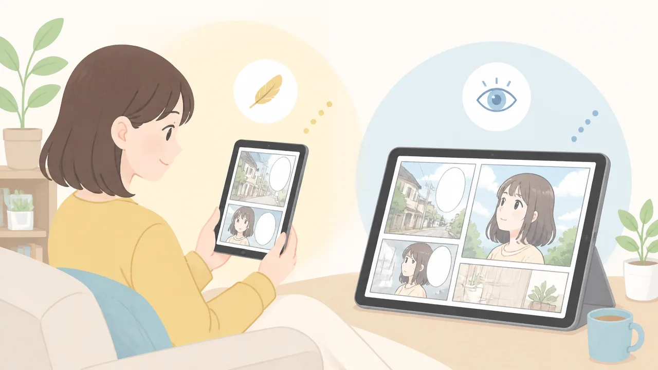 WEBマンガを読むのに最適な画面サイズは何インチ?端末別に解説