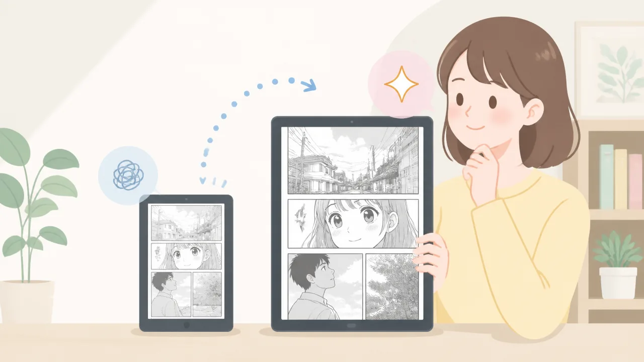 漫画を読むなら8インチと11インチどっち？選び方を比較