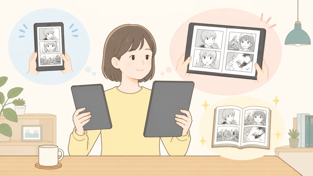 漫画を読むなら8インチと11インチどっち？選び方を比較