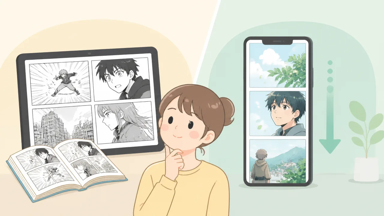 WEBマンガを読むのに最適な画面サイズは何インチ?端末別に解説
