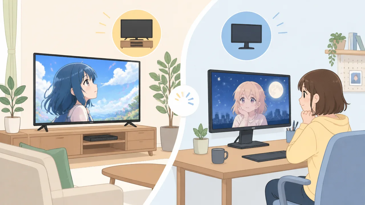 アニメを見るならテレビとモニターどっち？違いと選び方をやさしく解説