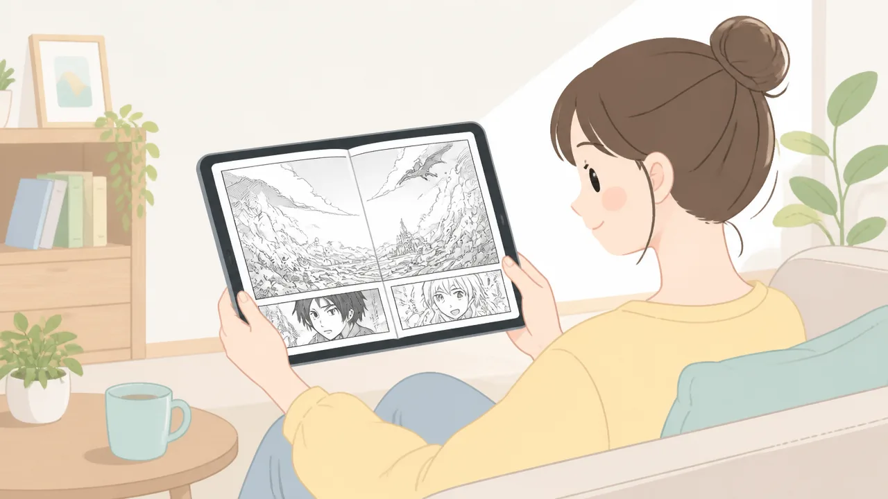 見開き漫画を読むならタブレットは何インチ必要？サイズ選びの目安