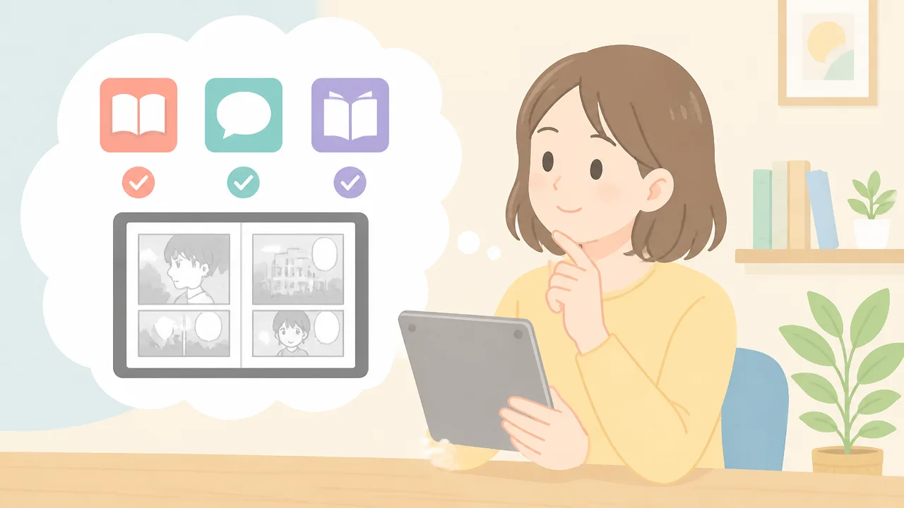 見開き漫画を読むならタブレットは何インチ必要？サイズ選びの目安